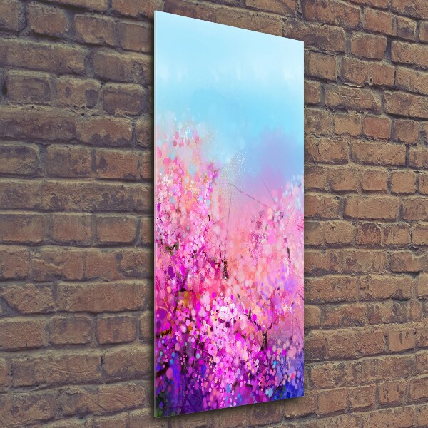 Photo printed on glass Cherry blossoms