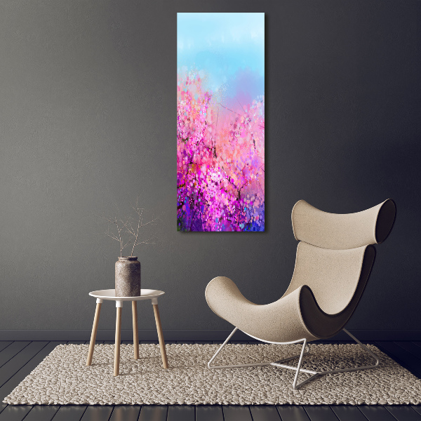 Photo printed on glass Cherry blossoms