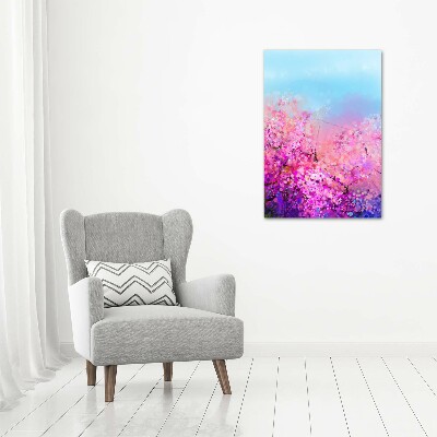 Photo printed on glass Cherry blossoms