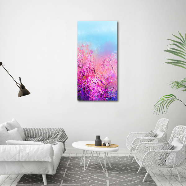 Photo printed on glass Cherry blossoms