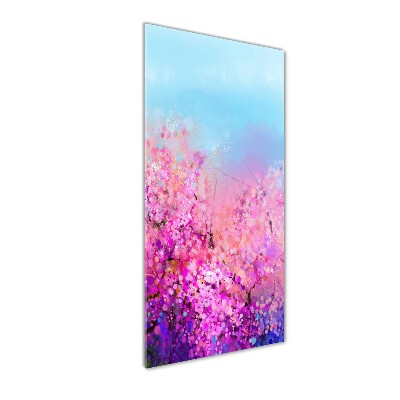 Photo printed on glass Cherry blossoms