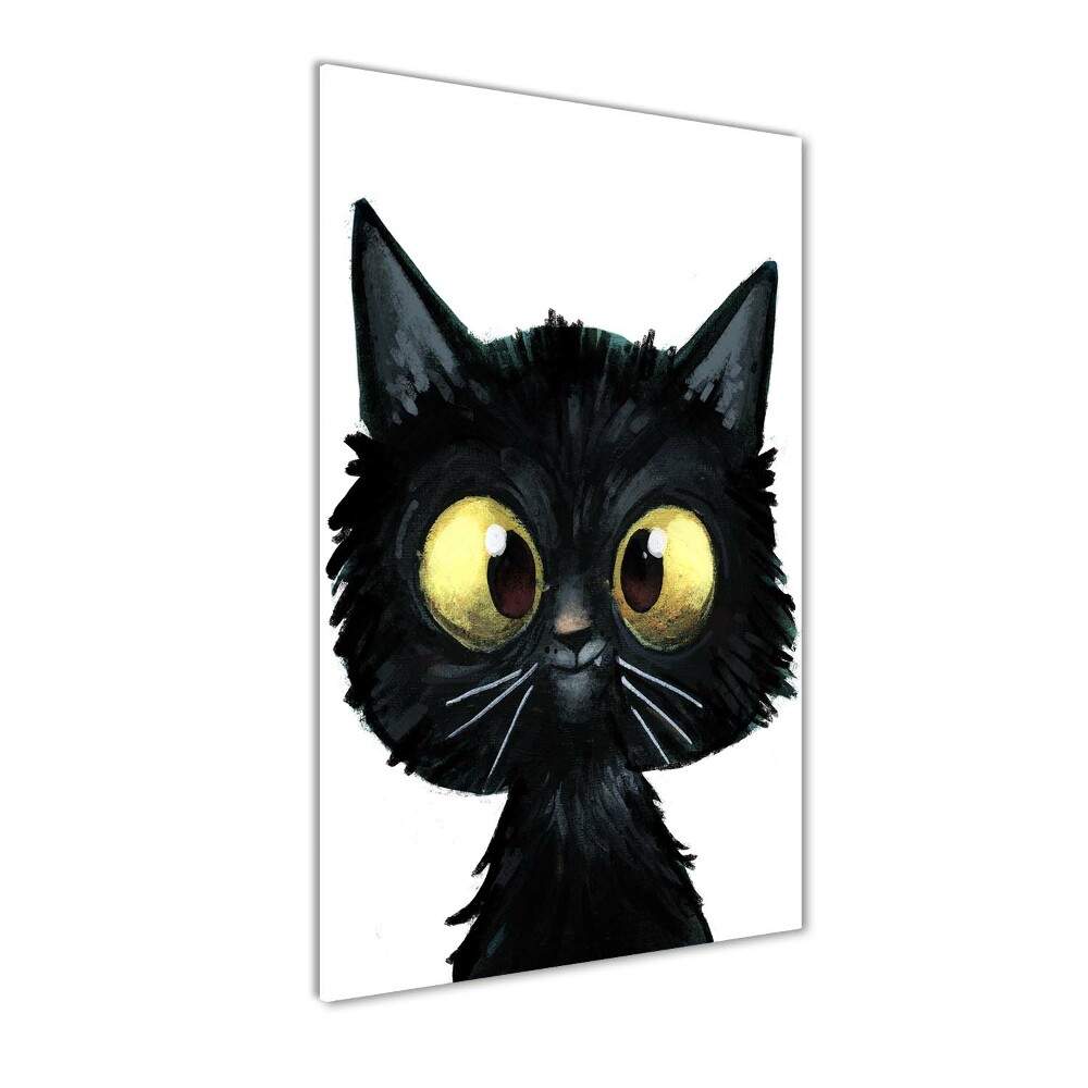 Wall art on glass Cat