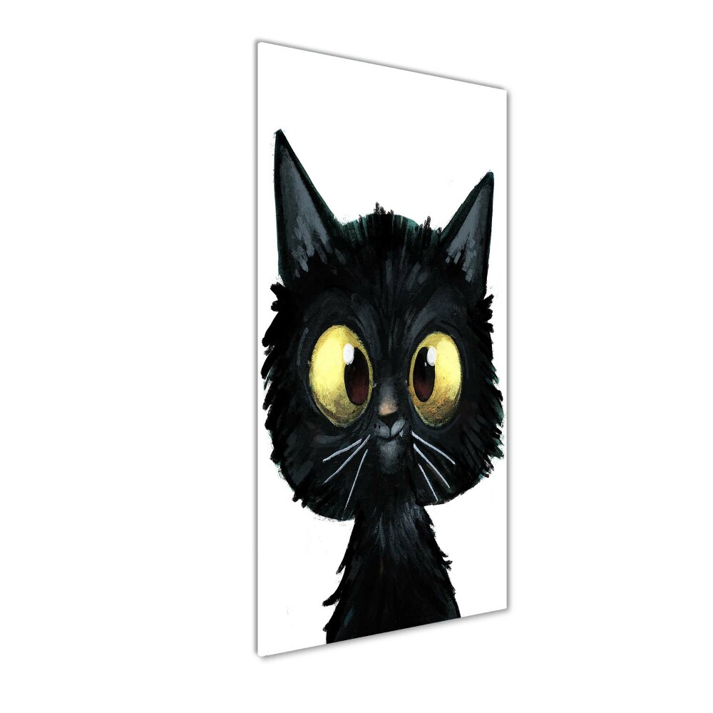 Wall art on glass Cat