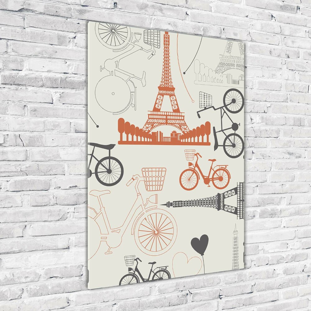 Print on a a glass Symbols of France