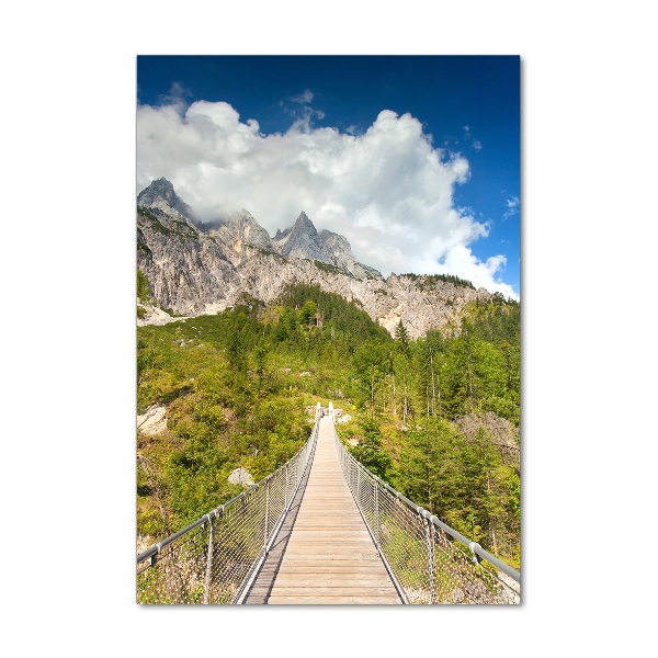 Glass picture wall art Hanging bridge