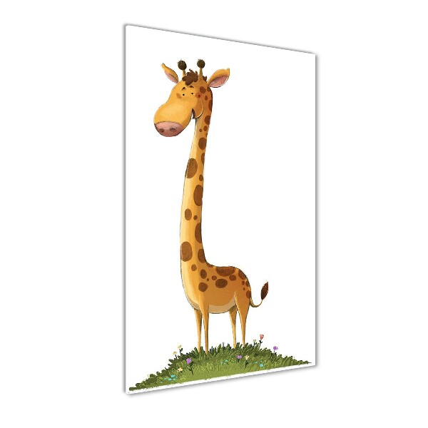 Wall art on glass Giraffe