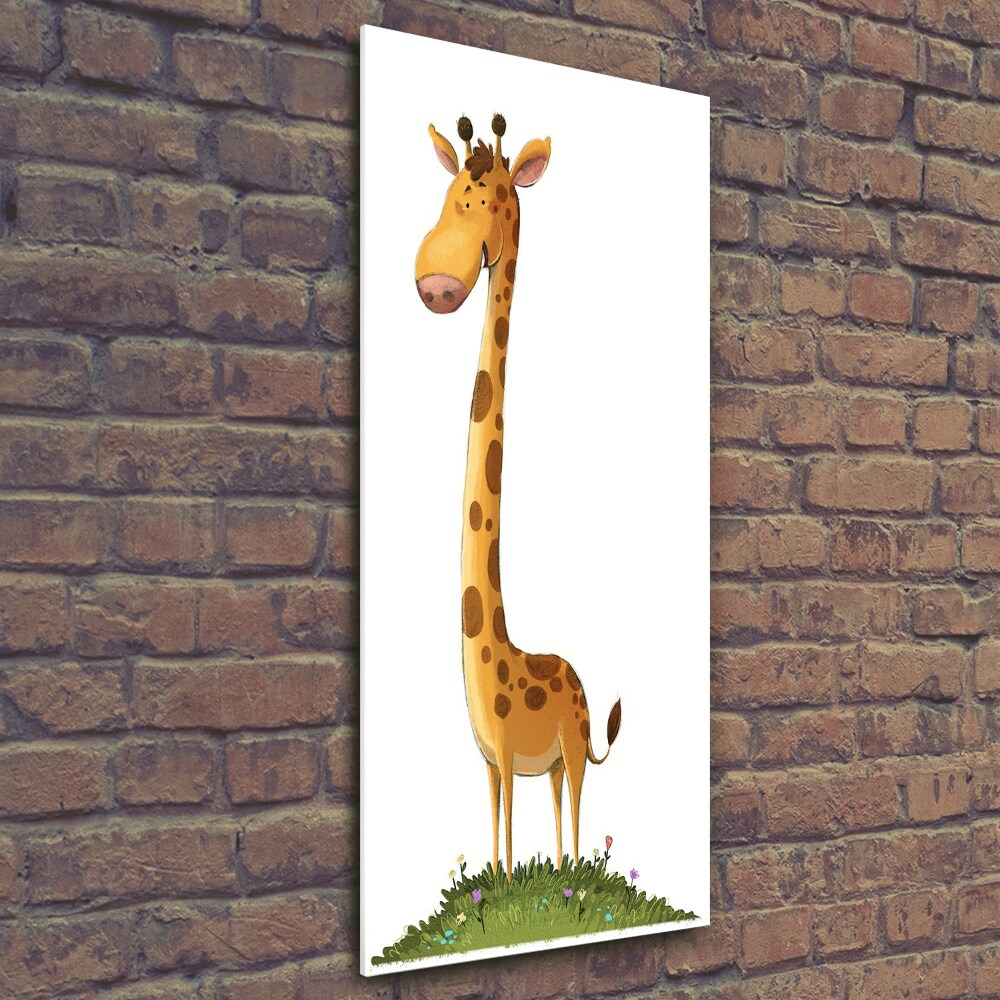 Wall art on glass Giraffe