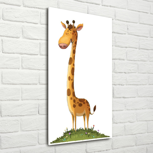 Wall art on glass Giraffe