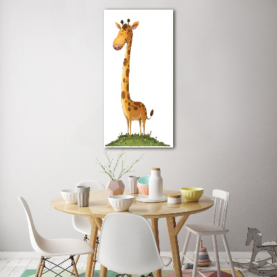 Wall art on glass Giraffe