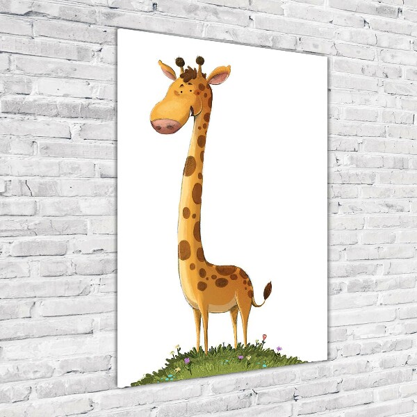 Wall art on glass Giraffe