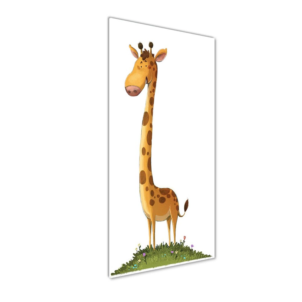 Wall art on glass Giraffe