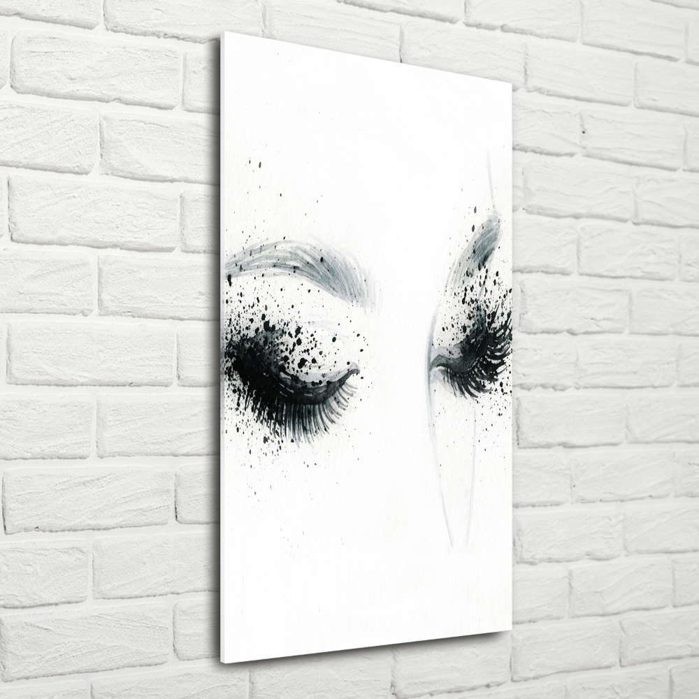 Wall art on glass Makeup