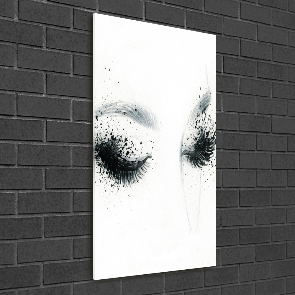 Wall art on glass Makeup