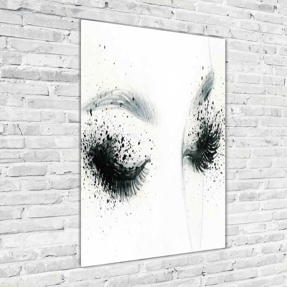 Wall art on glass Makeup