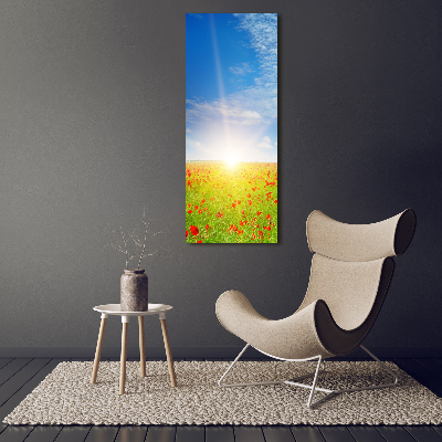 Glass picture wall art Mak field