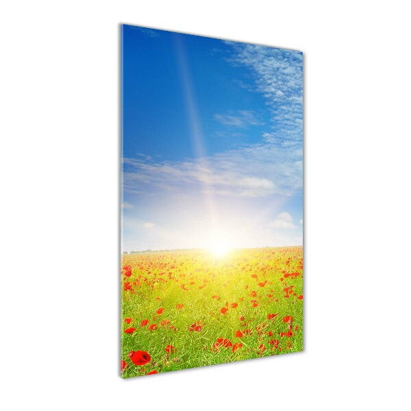 Glass picture wall art Mak field