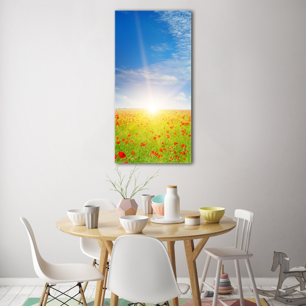 Glass picture wall art Mak field