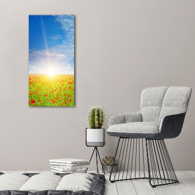 Glass picture wall art Mak field