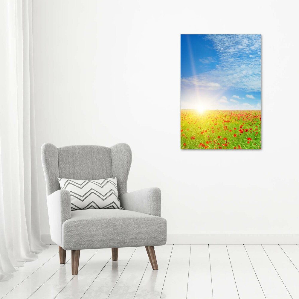 Glass picture wall art Mak field