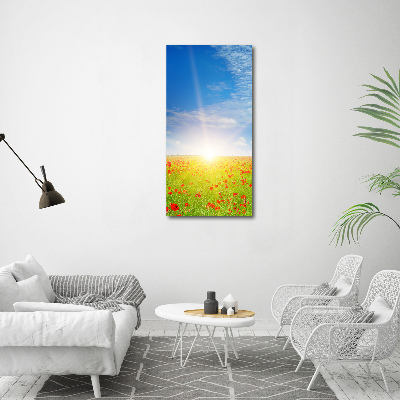 Glass picture wall art Mak field