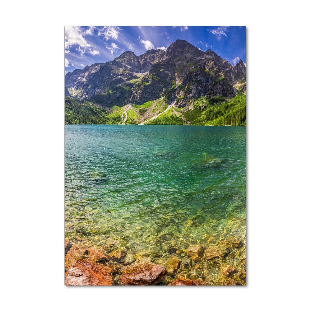 Photo printed on glass Morskie Oko Tatry