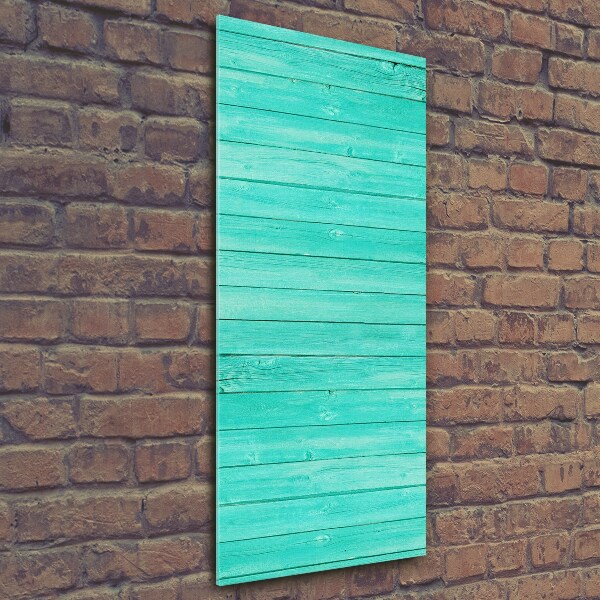 Glass wall art Green boards