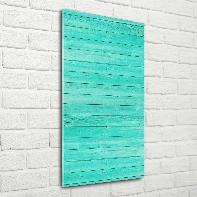 Glass wall art Green boards