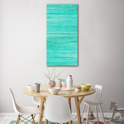 Glass wall art Green boards