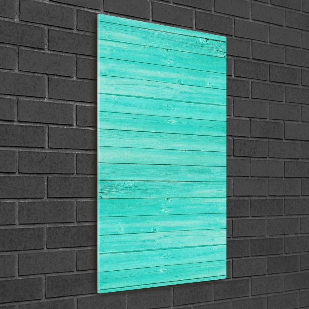 Glass wall art Green boards