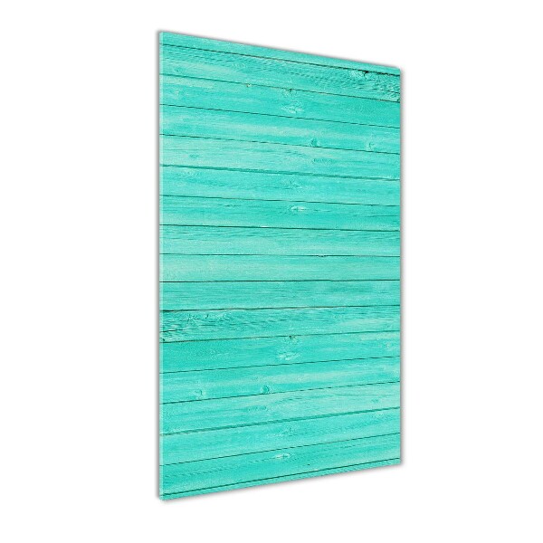 Glass wall art Green boards