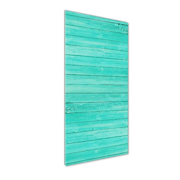 Glass wall art Green boards