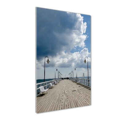 Photo printed on glass Pier in Orłowo