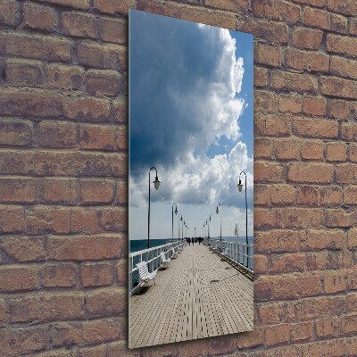 Photo printed on glass Pier in Orłowo