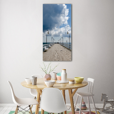 Photo printed on glass Pier in Orłowo