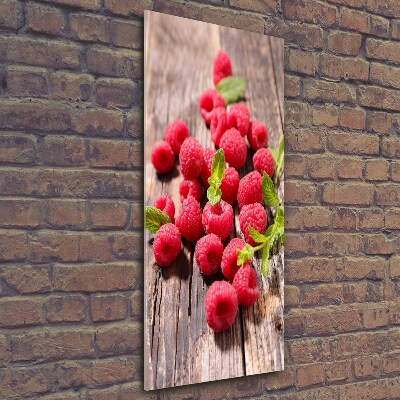 Print on a a glass Raspberries