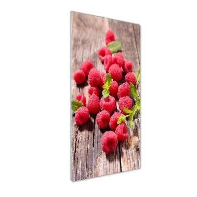 Print on a a glass Raspberries