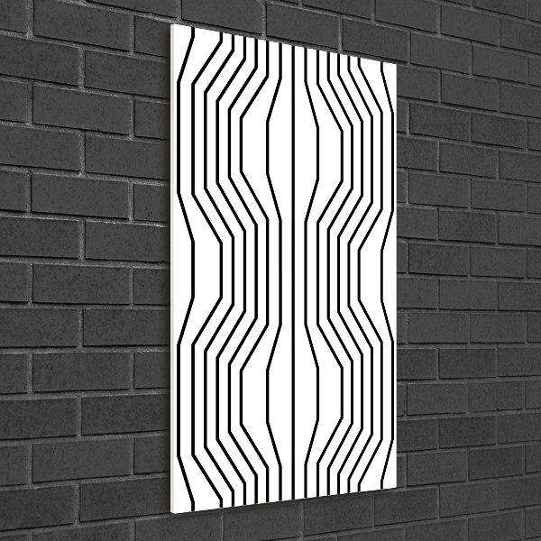 Print on a a glass Geometric lines