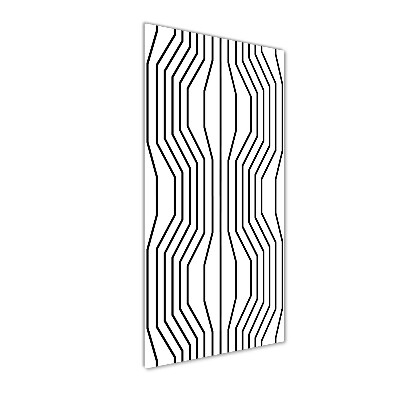 Print on a a glass Geometric lines