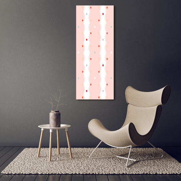 Print on a a glass Colorful dots background