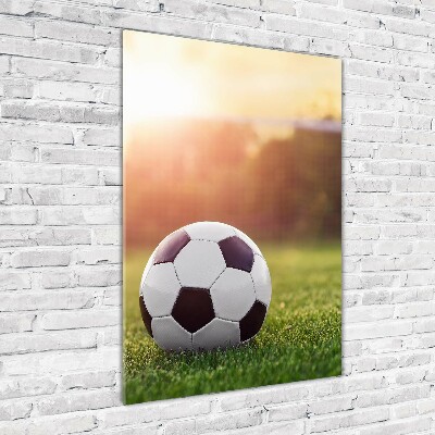 Print on a a glass Football