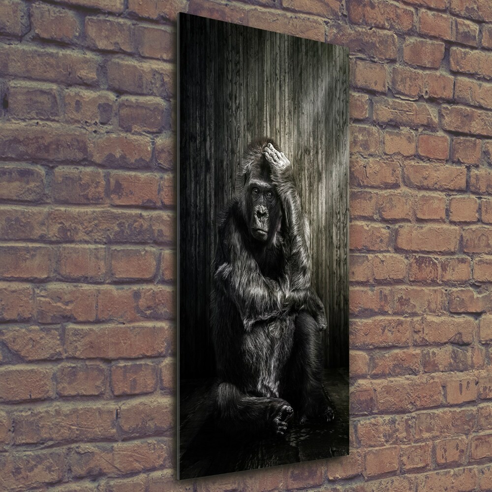 Wall art on glass Gorilla