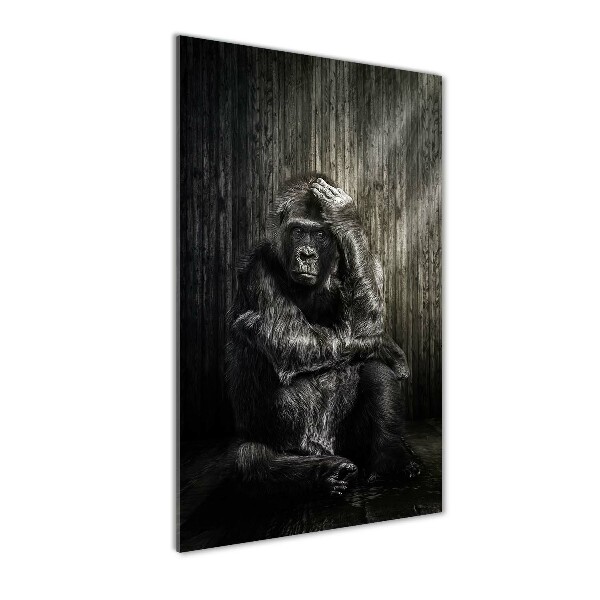 Wall art on glass Gorilla