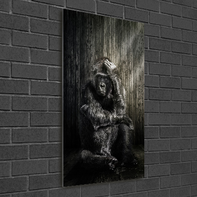 Wall art on glass Gorilla