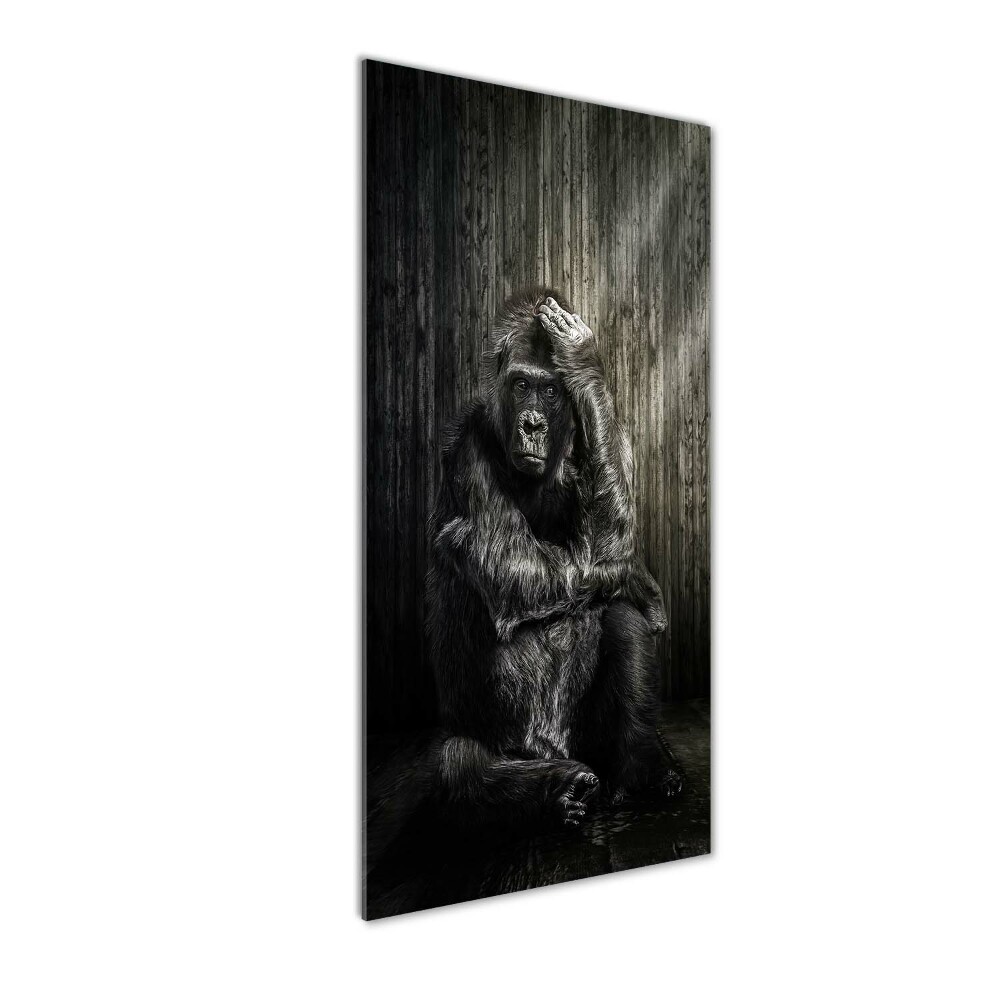 Wall art on glass Gorilla