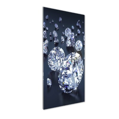 Printed glass wall art Diamonds