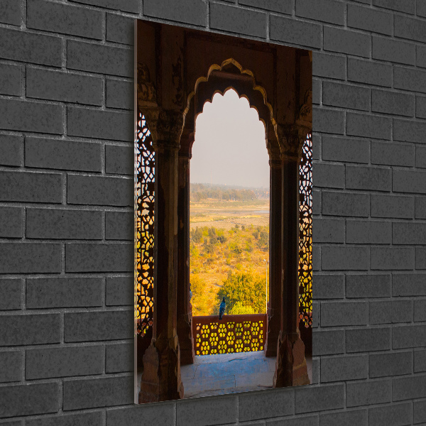 Print on a a glass Fort AGRA India