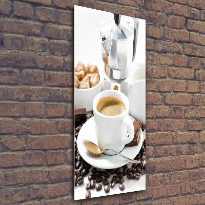 Photo printed on glass Cup of coffee