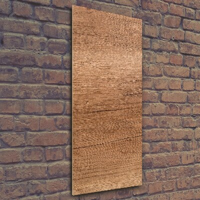 Glass art picture Wooden background