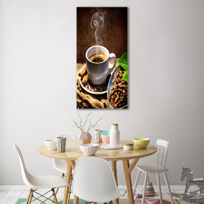 Photo printed on glass Cup of coffee