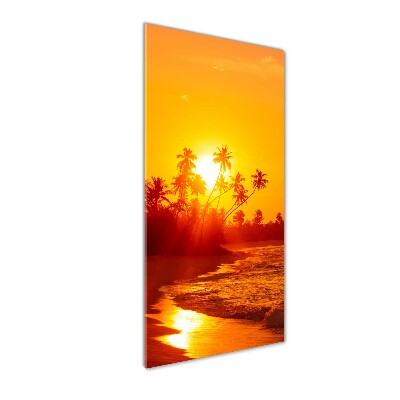 Photo printed on glass Tropical beach